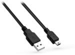 Venom USB-A - mini USB töltőkábel 2 m-es vezetékkel - fekete - ECO csomagolás