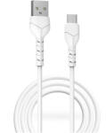 DEVIA USB - USB Type-C adat- és töltőkábel 1 m-es vezetékkel - Devia Kintone Cable V2 Series for Type-C - 5V/2.1A - fehér - ECO csomagolás - rexdigital