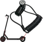  Tárcsafékzár kábellel - fekete zár - fekete kábel