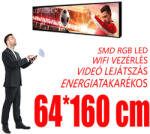 Qiangli Led Beltéri fényújság - Színes (64x160 cm) P2