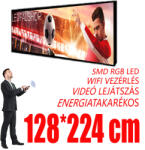 Ledfalshop Kültéri fényújság - Színes (128x224 cm) P5