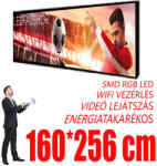 Ledfalshop Kültéri fényújság - Színes (160x256 cm) P3