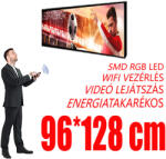 Ledfalshop Kültéri fényújság - Színes (96x128 cm) P3