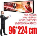 Qiangli Led Kültéri fényújság - Színes (96x224 cm) P4