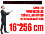 Qiangli Led Kültéri fényújság (16x256 cm) - Piros - P10