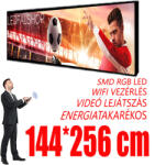 Ledfalshop Beltéri fényújság - Színes (144x256 cm) P2