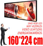 Ledfalshop Beltéri fényújság - Színes (160x224 cm) P2