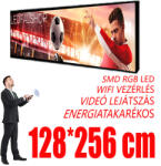 Ledfalshop Kültéri fényújság - Színes (128x256 cm) P5