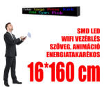 Qiangli Led Kültéri fényújság (16x160 cm) - 7 színű - P10