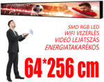 Qiangli Led Kültéri fényújság - Színes (64x256 cm) P5