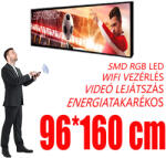 Ledfalshop Beltéri fényújság - Színes (96x160 cm) P4