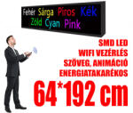 Ledfalshop Kültéri fényújság (64x192 cm) - 7 színű - P10 - ledfalshop - 350 520 Ft