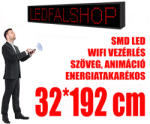Qiangli Led Kültéri fényújság (32x192 cm) - Fehér - P10