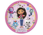 Decorata Party Papírtányér 23cm 8db, Gabby's Dollhouse, Gabi babaháza (LUFI598025)