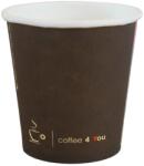 Szidibox Karton Coffee papírpohár, kávés pohár, street food, barna 1dl (SZID-00098)