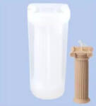  Gyertyaöntő forma, szilikon öntőforma - Oszlop 10, 8X4, 9 cm