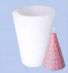  Gyertyaöntő forma, szilikon öntőforma - Fenyő, egyszerű 7, 5 x 5 cm