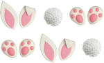 Decora Decor Zahar - Figurine Paste, Iepurasi O 2.6 si 5 cm, 10 buc (500459)