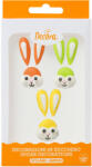 Decora Decor Zahar - Figurine Paste, Iepurasi 2.5 - 3.5 cm, 3 modele, 3 buc (500531)