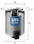 UFI filtru combustibil UFI 24.025. 01 (24.025.01)