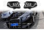 TUNING-TEC Faruri compatibile cu Audi A6 C6 04.04-08 LED TUBE LIGHTS Negru (6380)