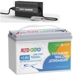 RED ODO RedOdo 12V 100Ah LiFePO4 LOW_TEMP akku+10A Lifepo4 akkumulátortöltő (LiFePO4_100Ah_TM+10A_CHG)