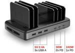 Lindy Statie de incarcare Lindy cu 6 porturi USB, 160W, 73436 (73436) - dwyn