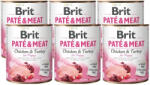 Brit PATÉ & CARNE DE PUI ȘI CURCAN PENTRU PUPPY 6x800g