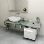 Sapho Fürdőszobabútor mosdópult, Sapho AVICE 120x50 aquamarine AV126 - zuhanykabin