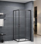 Roltechnik Zuhanykabin, Roltechnik Albis Black szögletes zuhanykabin, fekete 90x90 N0789 - zuhanykabin