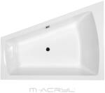 M-Acryl Hidromasszázs kád, M-Acryl Trinity 170x130 Wellness Premium Plus elektronikus vezérléssel - zuhanykabin