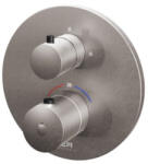 Tboss Falba süllyesztett csaptelep, Tboss Rio termosztátos kád/zuhany csaptelep szálcsiszolt nikkel - zuhanykabin