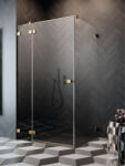 Radaway Zuhanykabin, Radaway Essenza Pro Gold KDJ szögletes arany zuhanykabin 120x75 átlátszó jobbos - zuhanykabin