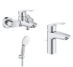 GROHE Mosdó csaptelep, Grohe Eurosmart kádas fürdőszoba szett Eurosmart_bundle_01 - zuhanykabin