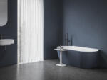 RAVAK Kád, Ravak Vana Freedom Wall II Tec 170x87, Deepsea Blue/fehér, fehér túlfolyóval CC71400000 - zuhanykabin