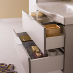 Kolpa San Alsó szekrény, Kolpa San Lana OUL 65 II mosdóval (fiókos) szürke - zuhanykabin