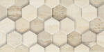 Paradyz Csempe, Paradyz Classica Sunlight Stone Beige dekor Geometryk 30x60cm - zuhanykabin