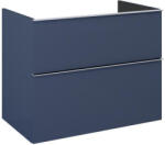 AREZZO design Alsó szekrény, AREZZO design MONTEREY 80 cm-es alsószekrény 2 fiókkal Matt Kék színben, szifonkiv - zuhanykabin