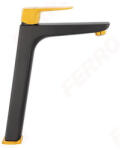 FERRO Mosdó csaptelep, Ferro Vitto Verdeline Black/Gold BVI2LVLBLG magasított mosdó csaptelep, fekete-a - zuhanykabin