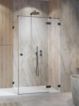 Radaway Zuhanykabin, Radaway Essenza Pro Brushed GunMetal KDJ szögletes zuhanykabin 110x75 átlátszó balos - zuhanykabin