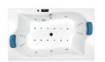 M-Acryl Hidromasszázs kád, M-Acryl Royal 180x110 Wellness Premium Plus 28 fúvókás elektronikus - zuhanykabin