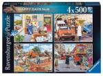 Ravensburger 4 x 500 db-os puzzle - Happy Days - Boldog munkanapok (17490) (17490)