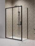 Radaway Zuhanykabin, Radaway Premium Pro Black KDJ szögletes fekete zuhanykabin 130x80 átlátszó balos - zuhanykabin