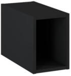 AREZZO design Fali szekrény, AREZZO design MONTEREY Slim 20 cm-es nyitott elem Matt fekete színben - zuhanykabin