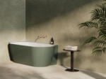 RAVAK Kád, Ravak Vana Freedom Corner II Tec 175x86 bal, Grey Green/fehér, fehér túlfolyóval CC91200000 - zuhanykabin
