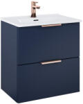 AREZZO design Alsó szekrény, AREZZO design ETNA SZETT 60 matt kék (2 doboz) - zuhanykabin