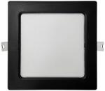 Baterie Centrum Corp de iluminat LED încastrat SQUARE LED/12W/230V 4000K 17x17 cm negru (BC0675)