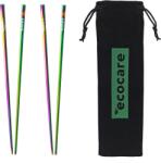 Ecocare Fém Sushi pálcikák szivárványos borítással 4 db
