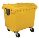 Manutan Pubela de exterior din plastic Manutan, volum 1100 l, galbena M1501487 Cos de gunoi