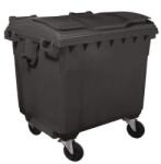 Manutan Pubela de exterior din plastic Manutan, volum 1100 l, gri M1501486 Cos de gunoi